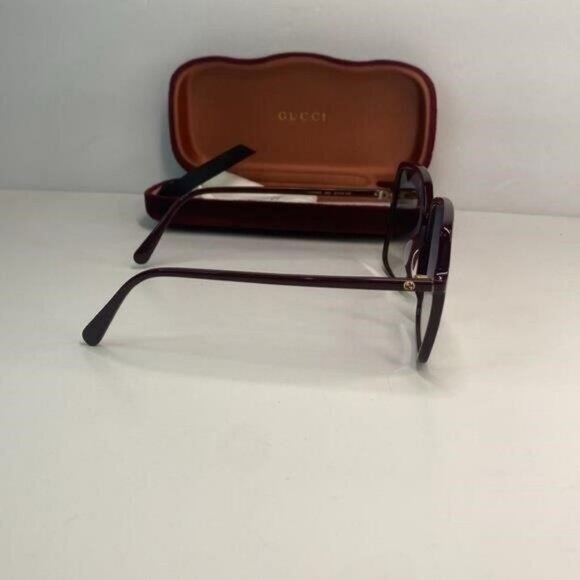 💯- New Authentic GUCCI  Oversized Square GG0544S Sunglasses Burgundy - Picture 5 of 13